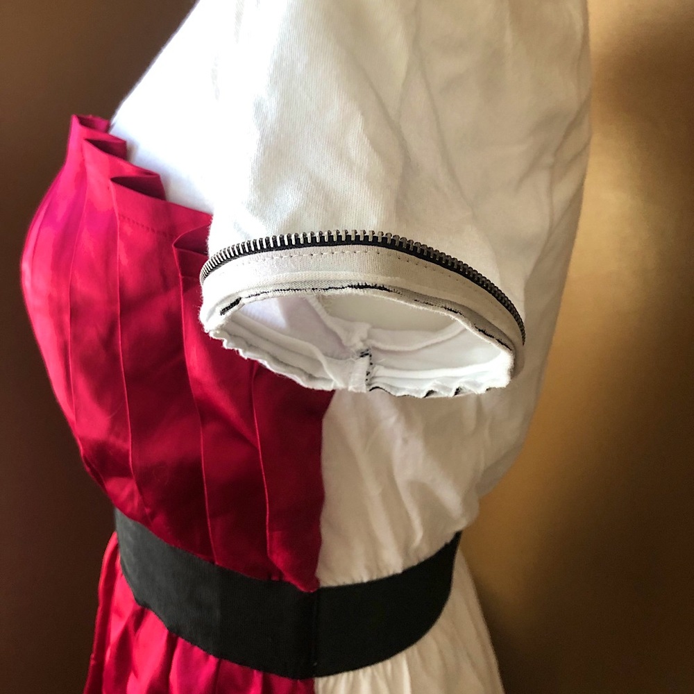 Pleated Corset Style , two-toned tunic
